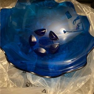 New big blue Tupperware fruit bowl